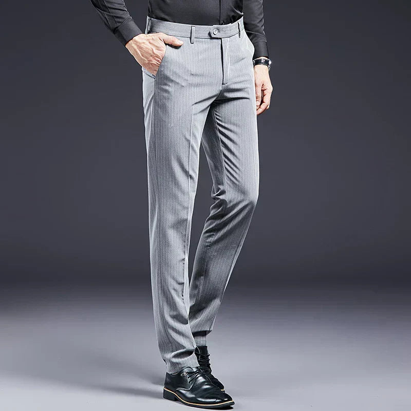 Premium Men's Suit Trousers Striped Verno
